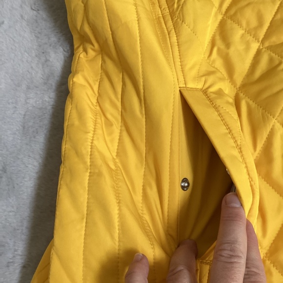 NWT Talbots sunflower yellow zip up vest Petite Large - Picture 4 of 8